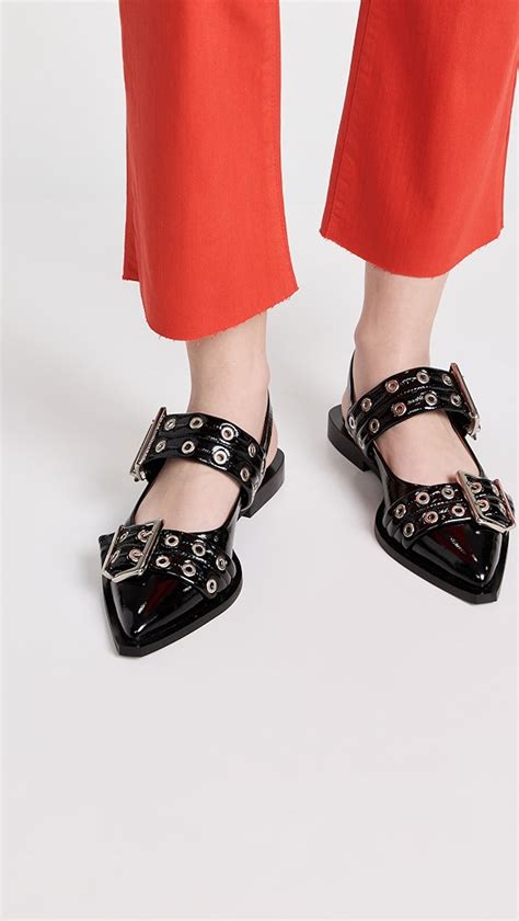 ganni buckle shoes dupe|ganni buckle ballet flats.